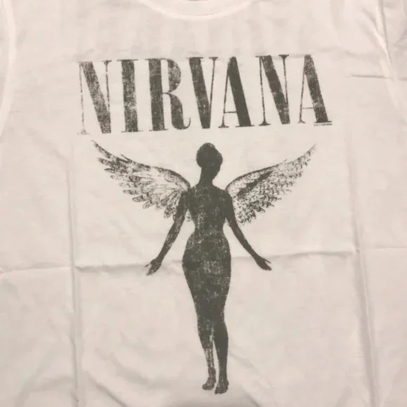 SOLD OUT White Nirvana Vintage Concert Band T-Shirt - Picture 6 of 7